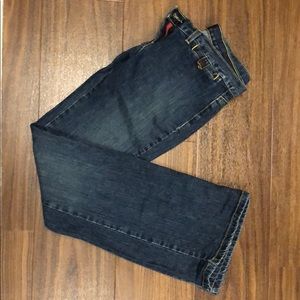 The Limited dark wash straight leg jeans